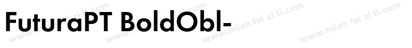 FuturaPT BoldObl字体转换